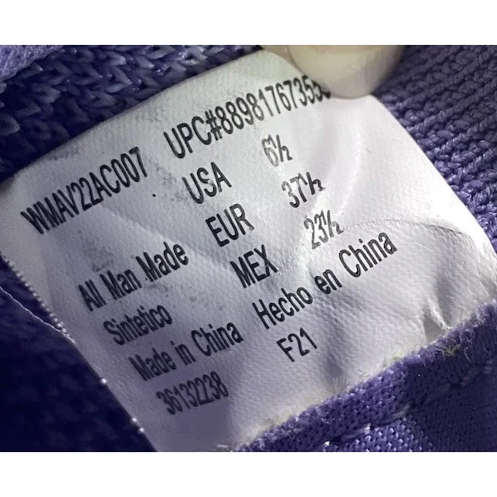 Avia Womens‎ Skip-on Athletic Shoes Purple Comfort Sneakers LightWeight Sz. 6.5